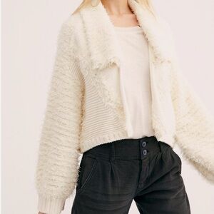Free People | Cream Collared Sweater